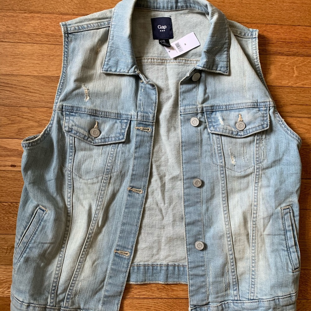 Gap jean vest (new with tags)